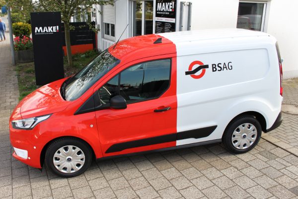Autofolierung und Autobeschriftung fuer die BSAG Bremen